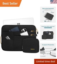 Elegant Black Laptop Sleeve for Surface Pro 11/10/9/8/7 - Perfect for Travel picture
