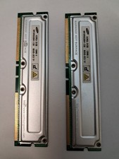 2 SAMSUNG 128 MB RAMBUS MEMORY MODULE MR16R0828BN1-CG6 600-53 RM2-CMP52-10 picture