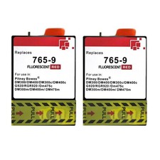 2-Pack 765-9 Ink for Pitney Bowes 765-9 Red Ink Cartridge picture