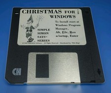 Vtg. Simple Simon Says Christmas for Windows 1995 PC Computer Prgm  3.5
