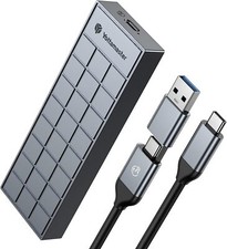 Yottamaster 20Gbps M.2 NVMe Enclosure With Heatsink USB3.2 Gen2x2 Type C Caddy picture