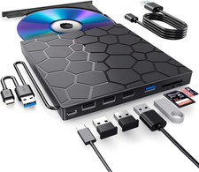 Unidad de CD/DVD externa para portatil reproductor de DVD para portatil 8 en 1 picture