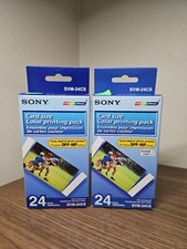 2 BOXES Sony SVM-24CS Print Pack for Sony DPP-MP Printer New. picture