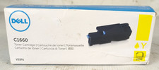 Dell V53F6 Yellow Toner Cartridge Dell C1660 Printer (1000 Pg) Genuine Sealed picture