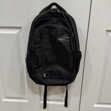Targus Sport Backpack Laptop Bag Black 18”x12” Zip Closure Pockets in EUC picture