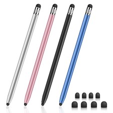 DIGIROOT 4 PCS Universal Stylus, 2-in-1 Stylus Pen for Touchscreen picture