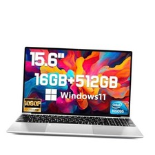 2026 New 15.6'' Laptop 16GB RAM 512GB SSD, Intel Quad-Core Processor(Max picture
