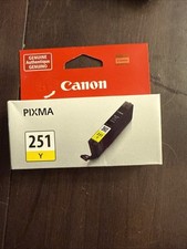 Genuine Canon Pixma 251Y Yellow Ink Cartridge New Factory Sealed picture