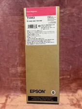 GENUINE Epson Vivid Magenta Ink 700ml For P6/7/8/9000 T55K3 Date: July 2027 picture