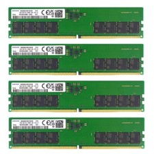New Samsung 64GB 4X16GB DDR5 4800MHz PC5-38400 UDIMM Memory Ram M323R2GA3BB0-CQK picture