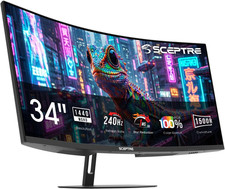 New Sceptre Curved 34-Inch Prime Gaming Monitor 3440 X 1440 up to 240Hz 1500R 1 picture