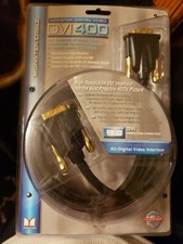 Monster Premium 6ft DVI400 Single Link Gold Plated Triple Shielded Sleeved Cable picture