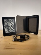 Amazon Kindle Paperwhite 6th Gen DP75SDI eReader Leather Case Charger Bundle picture