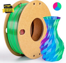 Silk Triple Color PLA+ 3D Printer Filament 1.75Mm, No Tangle Shiny Filament Net picture
