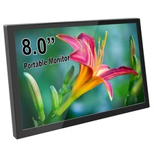 8 Inch Portable Monitor, 1280x800 Mini HD Display with Built-in Speakers, USB... picture