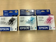 New Sealed 3 Pack Epson T0321 T0322 T0323 20 Black Cyan Magenta Ink Cartridge picture