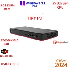 Lenovo Windows 11 Lenovo ThinkCentre Tiny 8th gen 8GB RAM i5 256GB SSD picture