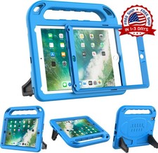 Funda Protectora para iPad 9.7 Pulgadas con Asa y Soporte para Ninos Azul picture