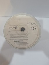 TDK DVD + R Recordable 1-16x 4.7GB 100 PACK Spindle - New Open Box picture