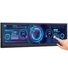 Wisecoco 12.6 Inch Mini Touch Screen Monitor Secondary Screen FHD IPS Stretched picture
