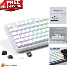 Ergonomic 132 Key PBT Keycap Set with Side Print - RGB Compatible for Gaming picture