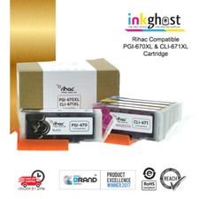 RIHAC Ink Cartridges PGI-670 CLI-671 PGI-670XL CLI-671XL for Canon Printer PGBK picture