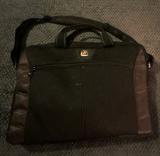 SWISS GEAR Black Laptop Briefcase Messenger Bag w/ Shoulder Strap & Handles picture