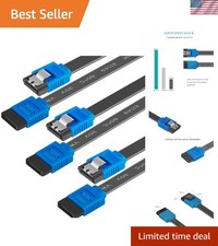 Brand New SATA Cable III 3 Pack Blue picture