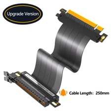 90/180 Degree PCI-E 4.0 16x High Speed PCIe Riser Silver-plated Cable 64GBS picture
