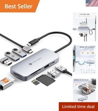 Multiport USB C Hub - 4K HDMI, 5 USB Ports & Fast Charging for Smooth Stream picture