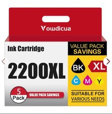PGI-2200XL Ink Cartridges 5-Pack Compatible 2200 Ink Cartridges Replacement f... picture