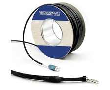 300ft LC to LC Outdoor Armored Fiber Patch Cable Fiber Optic Cable, 40Gb 10Gb picture