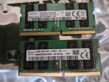 Lot of 2 Assorted Samsung/ skhynix 16GB 2Rx8 PC4-2400T refer image for part # picture