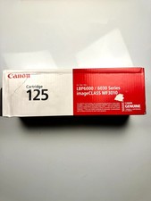 Genuine Canon 125 Black Toner Cartridge OEM picture