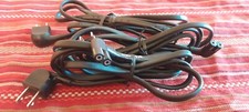 Samsung Tv Power cords 3903-001117 3 lot Figure 8 2 prong right angle SHIP FAST picture