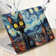 2 Piece Scratch Resistant DIY Art Case Sticker - Star Cat Design for Laptops  picture