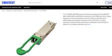 Coherent FTLC1157RGPL Fiber Optic Transceiver QSFP28 2km 100GE CWDM4 (OEM) *NEW* picture