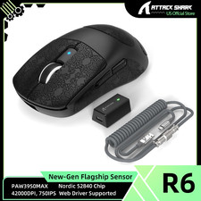 ATTACK SHARK R6 LIGHTSPEED Wireless Gaming Mouse With C01PRO Coiled Cable picture