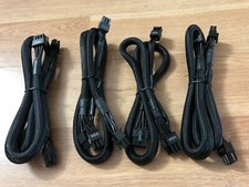 4 Pcs 8 PIN TO dual 8+6 pin PCIE VGA Cable for EVGA SuperNOVA 750-1300 G2 G3  picture