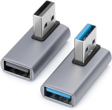 90 Degree USB3.0 Adapter , Left Angle and Right Angle 3.0 USB a Male to Female picture
