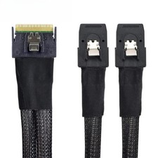 SlimSAS SFF-8654 8i to 2X SAS SFF-8087 Internal Server High Speed Cable picture