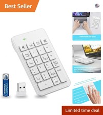 Elegant Wireless 23-Key Number Pad for Seamless Data Entry & Calculations picture