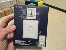 FUJIFILM INSTAX SQUARE Link Smartphone Printer Ash White Sealed picture