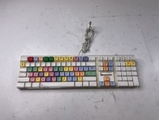 Apple A1048 Digidesign USB Wired Avid Logic Keyboard Final Cut Colored Keys picture