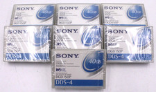 Lot of 7 Sony DDS-4 Data Tape Backup Cartridges DGD150P 20/40GB Factory Sealed picture