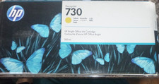 HP 730 Yellow Ink Cartridge High Yield (P2V70A) 300ml - EXPIRED NEW SEALED picture