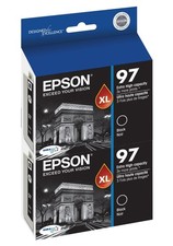 2PK GENUINE Epson 97 Black Ink for Stylus NX510 NX515 WorkForce 40 600 610 615 picture