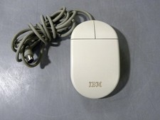 IBM Vintage Computer Ball Mouse 13H6690 PS/2 White Trackball Tested 2 Button picture