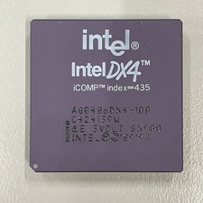 Vintage Intel 486 i486 DX4 100MHz CPU Processor SX900 A80486DX4-100 Socket 3 picture