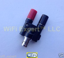 1 x BNC Female plug to Two dual Banana binding female jack connector adapter USA picture